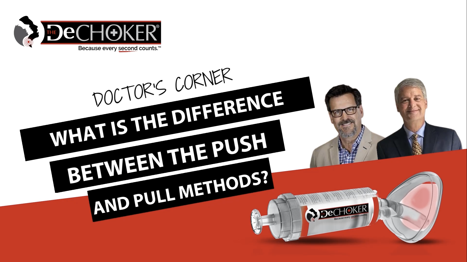 What is the difference between the push and pull methods when someone is choking?